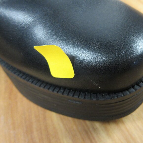 HOUSE OF HARLOW 1960 Hawthorne Black Leather Ankle Boot Size 9 Platform Bootie - Picture 16 of 16